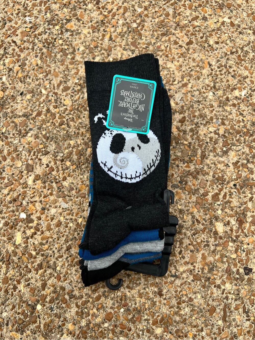 The Nightmare Before Christmas Tim Burton 5 Pairs Crew Socks New One Size